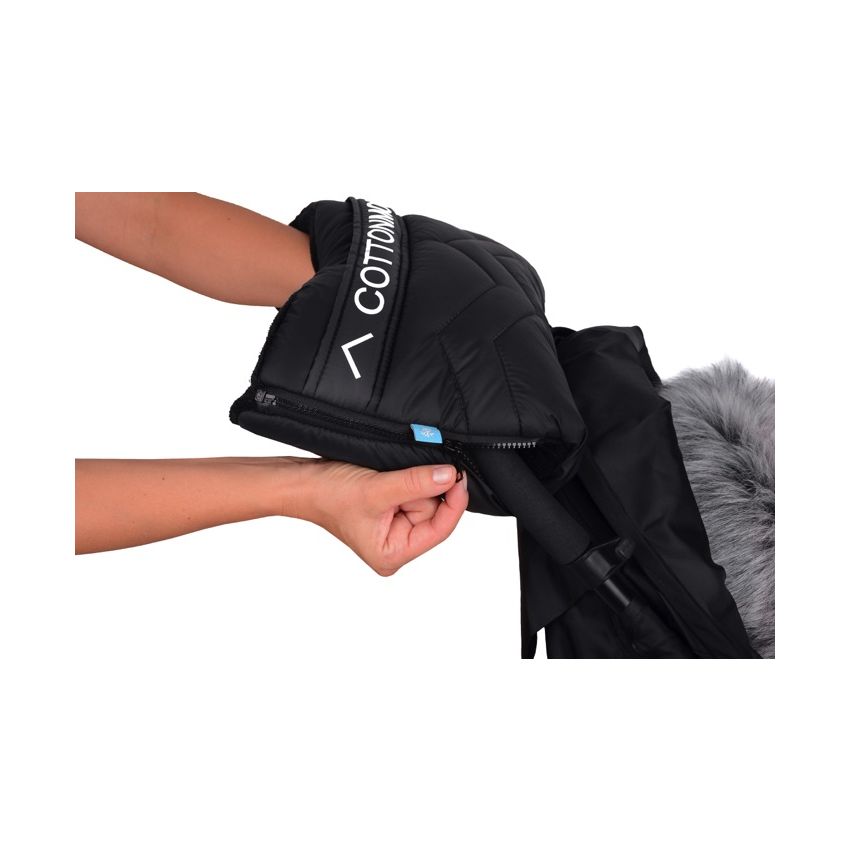 Cottonmoose - Schiebemuff North Logo Moose Weiss