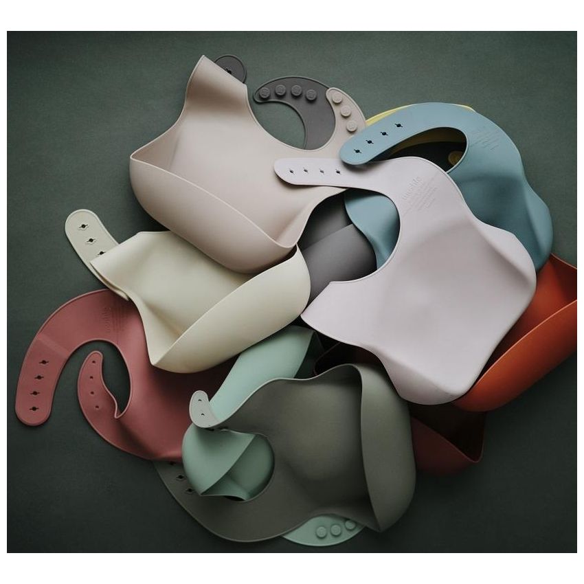 Mushie - Silikon- Lätzchen Shifting Sand Terrazzo