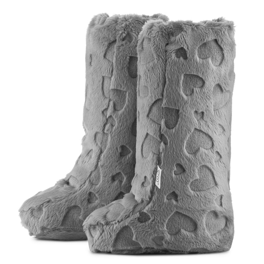 Maylily - Minky Babybooties grau lang