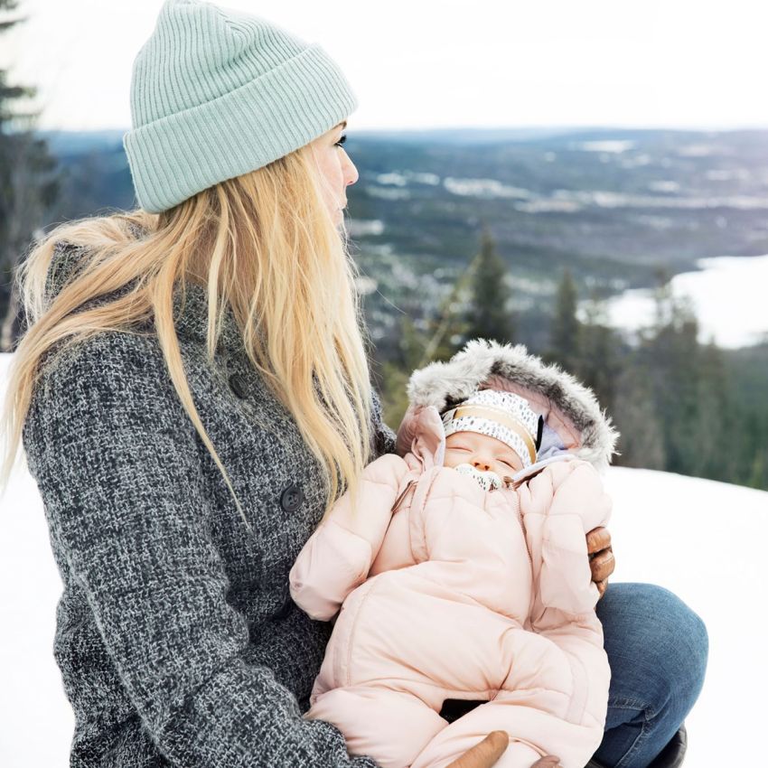 Elodie - Fusssack Overall Powder Pink (geeignet für Autositz)