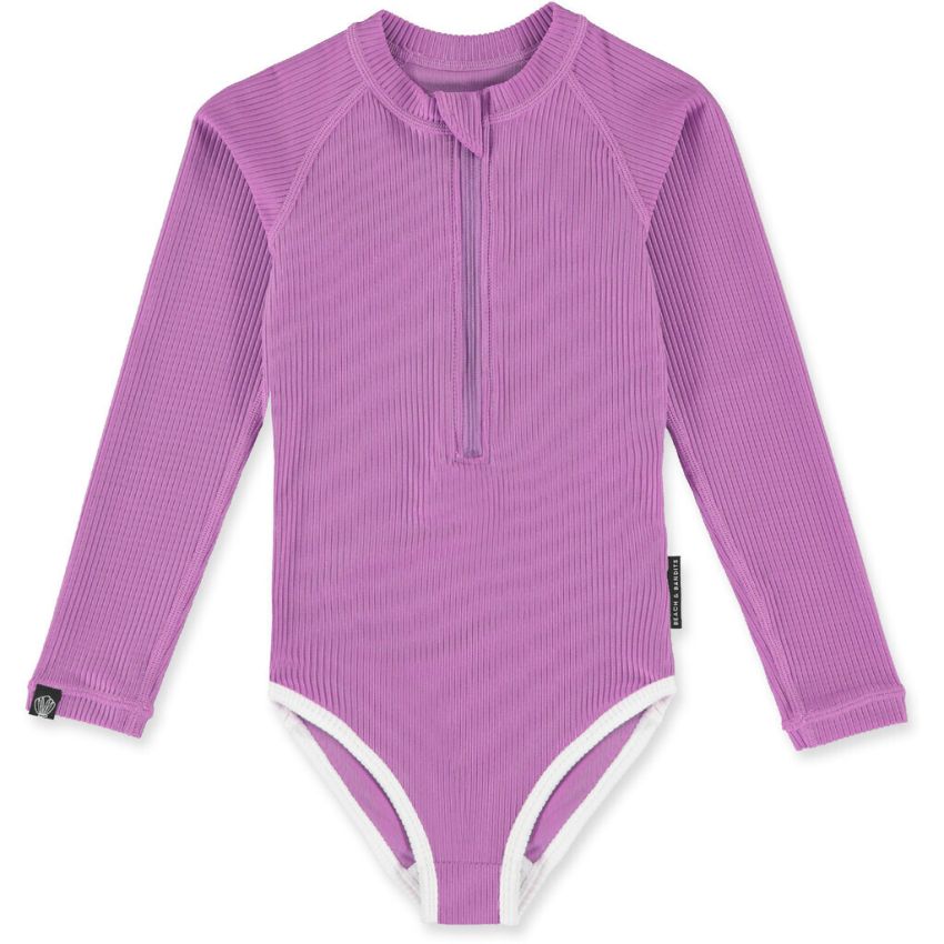 Beach & Bandits - UV Badeanzug Ribbed Orchid