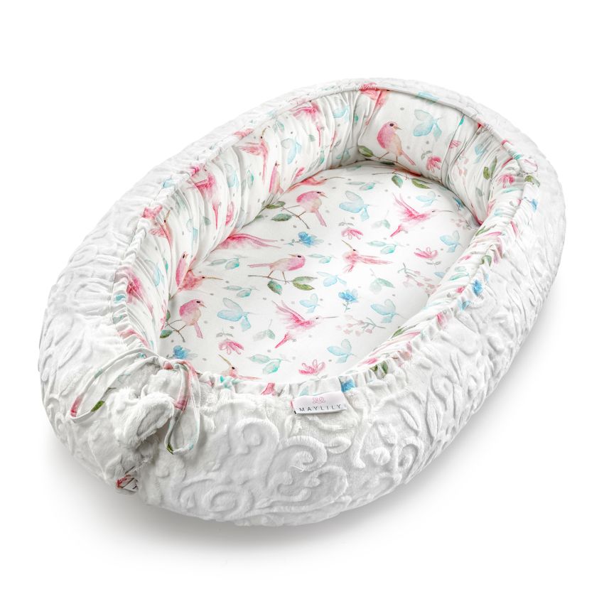 Maylily - Babynest Premium Luxe Paradise Birds White