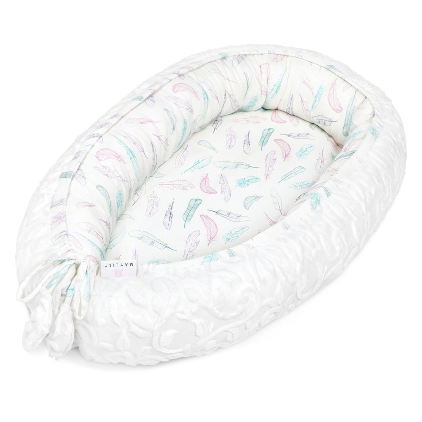 Maylily - Babynest Premium Luxe Paradise Feathers White