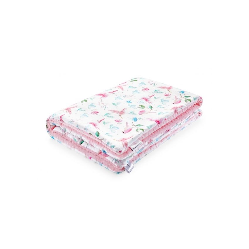 Maylily - Decke Paradise Birds blush XL gefüttert