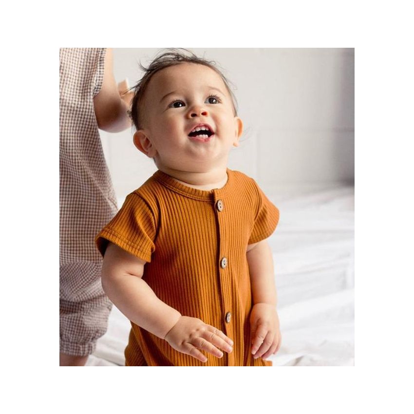 bel&bow - Ribbed Jumpsuit Mustard