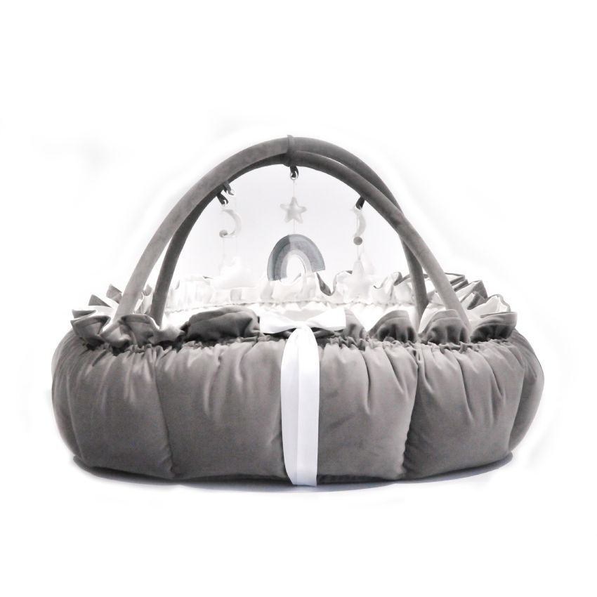 Lilac Sunday - Babyinsel rund 2 in 1 Olivia grau, Spielzeug grau