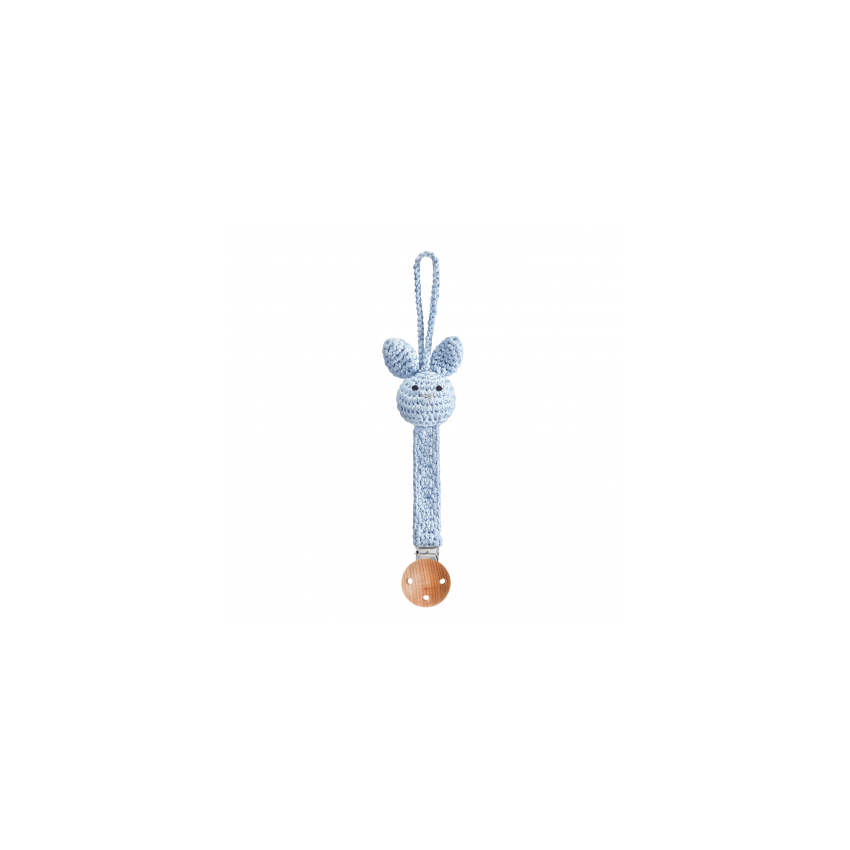 Maylily - Schnuller- Clip Bunny Blau