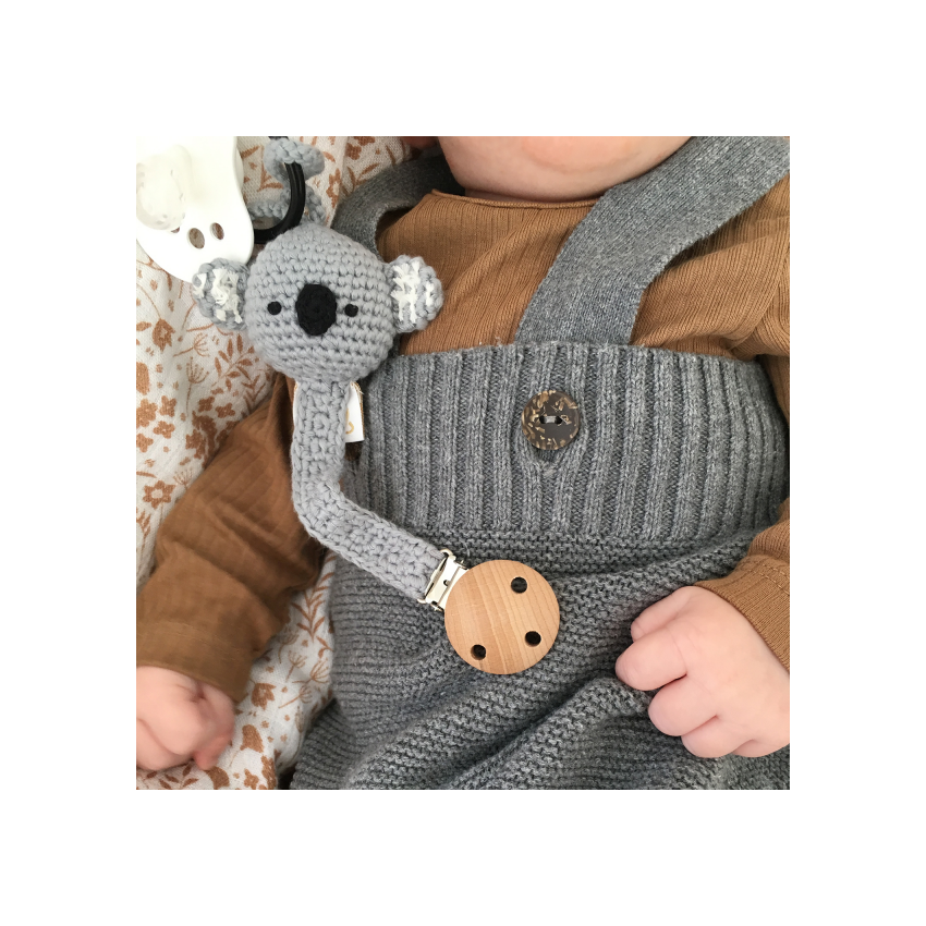 Maylily - Schnuller- Clip Koala Grau