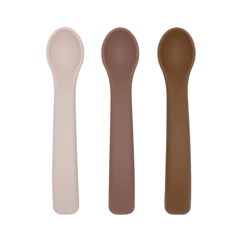 Lille Vilde - Babylöffel Set Braun / Beige