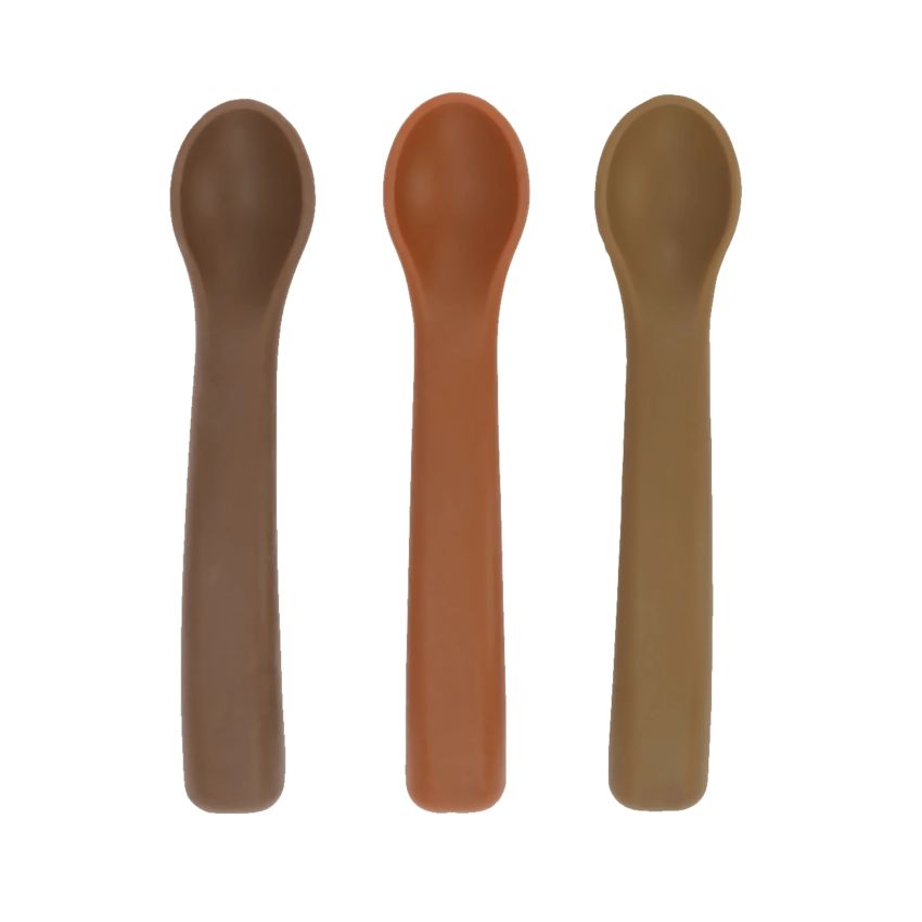 Lille Vilde - Babylöffel Set Erdfarben