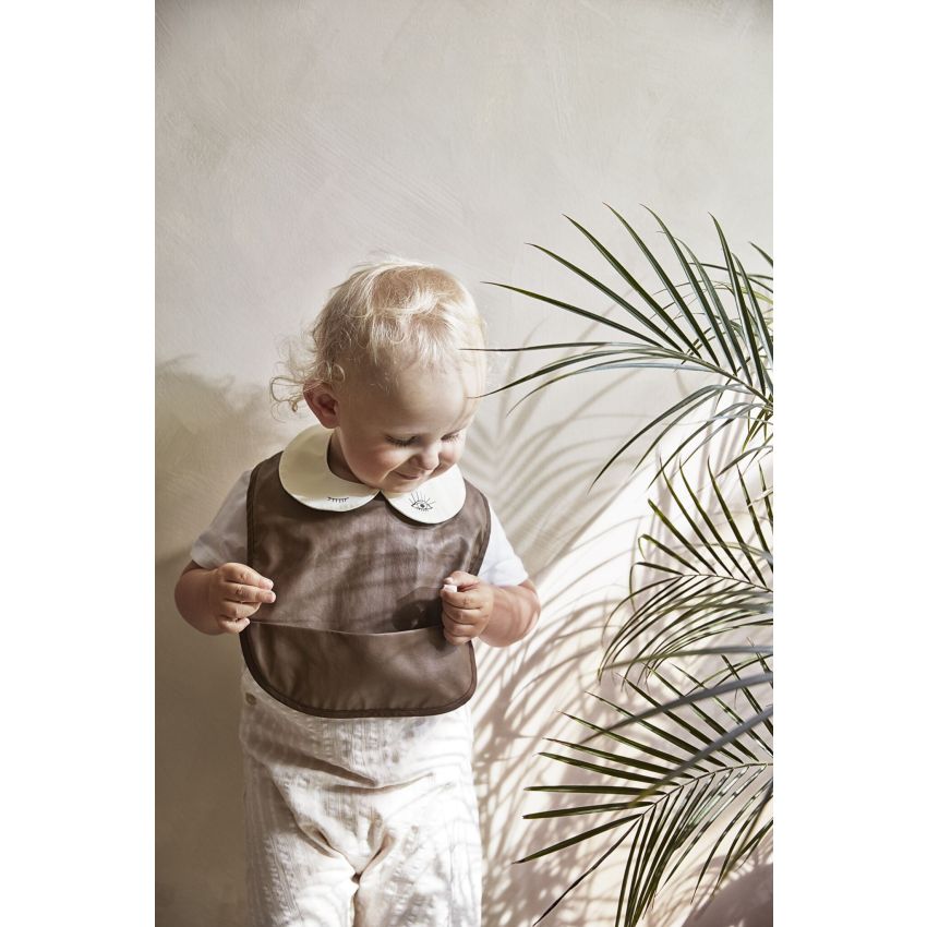 Elodie - Lätzchen Kunstleder Chocolate