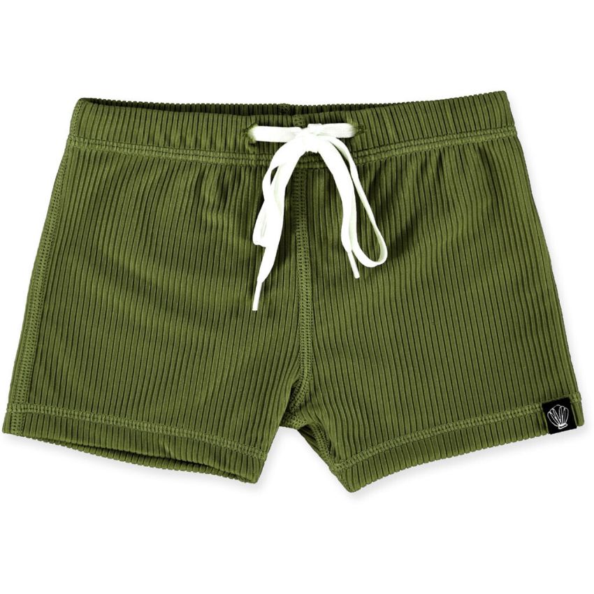 Beach & Bandits - UV Badeshorts Ribbed Pesto