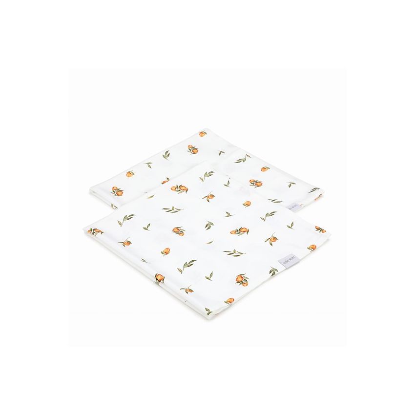 Qbana Mama - Bambus Muslin Swaddle 2er Set Secret Citrus