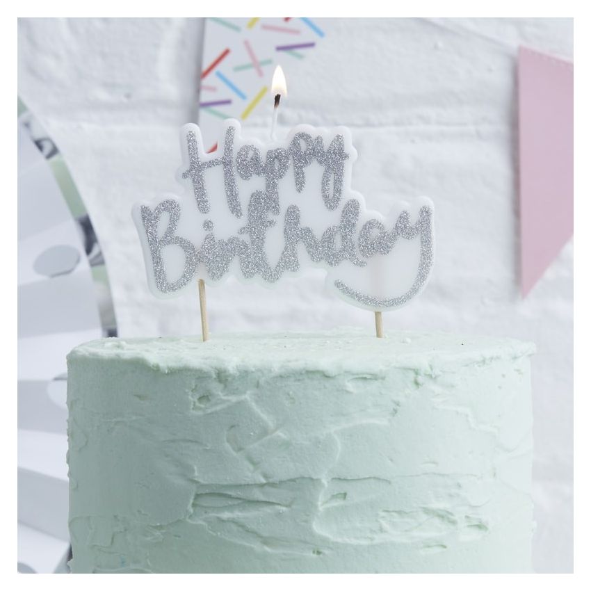 Ginger Ray - Kuchen- Kerze Glitzer 