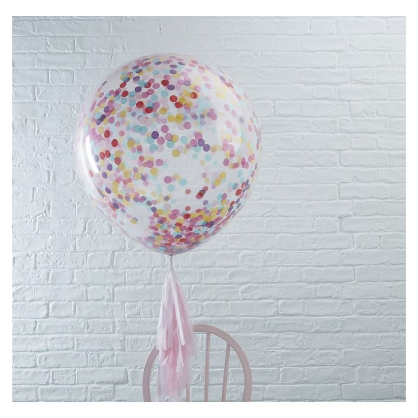 Ginger Ray - Konfetti Ballone XL multicolor