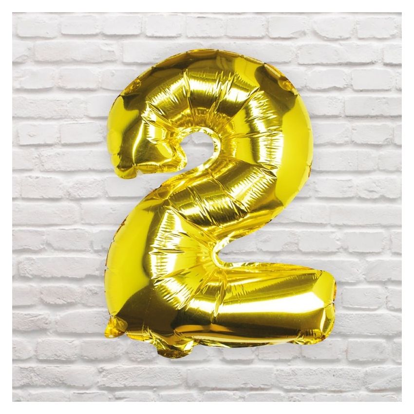 Ginger Ray - Zahlenballon Gold 2