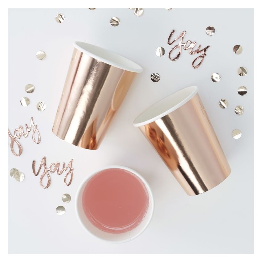 Ginger Ray - Partybecher Rose gold