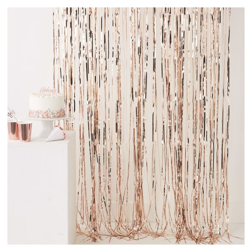 Ginger Ray - Dekovorhang Fringe Rose Gold