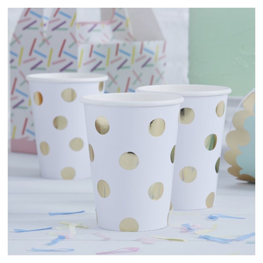 Ginger Ray - Partybecher Polka Dot