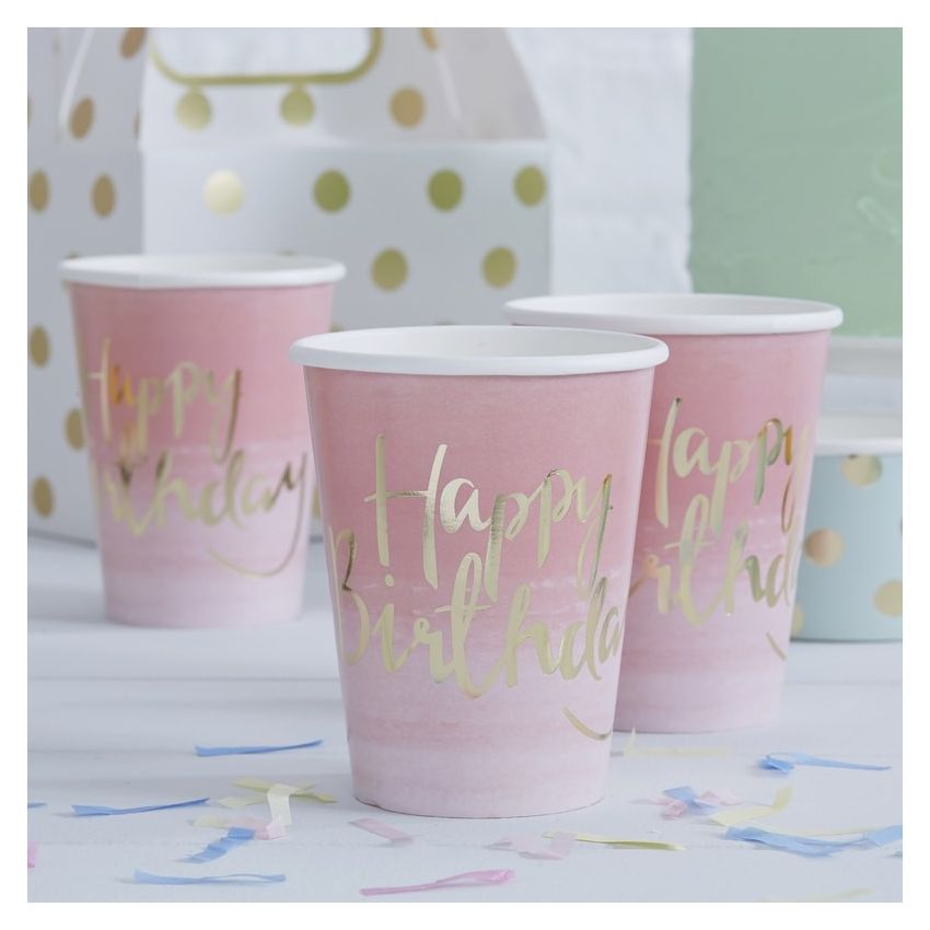 Ginger Ray - Partybecher Ombre 