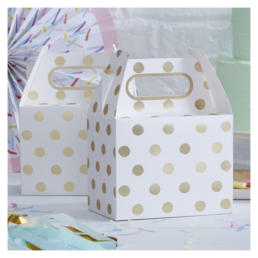 Ginger Ray - Partyboxen Polka Dot Gold