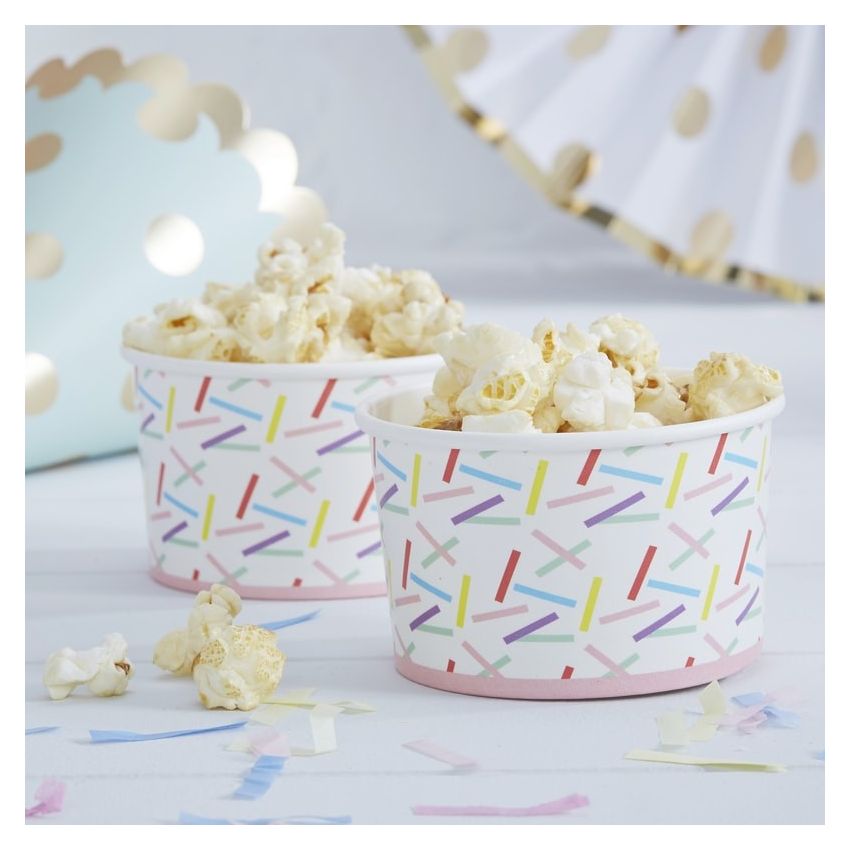 Ginger Ray - Partyschalen / Eiscremeschale Sprinkles