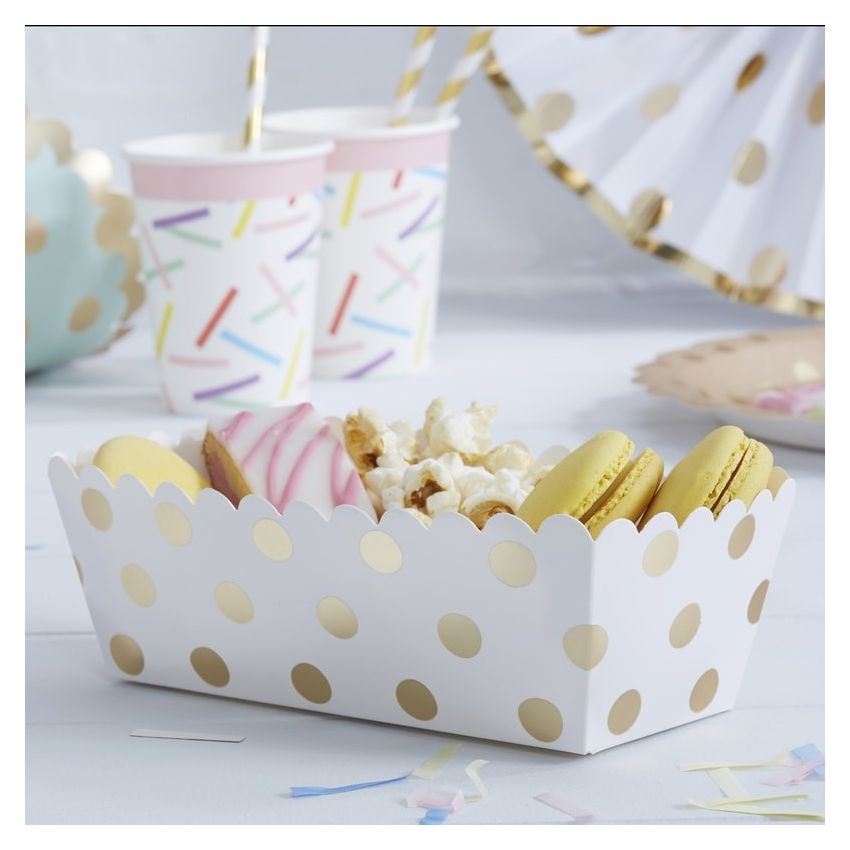 Ginger Ray - Partyschalen Treat Tubs Polka Dots