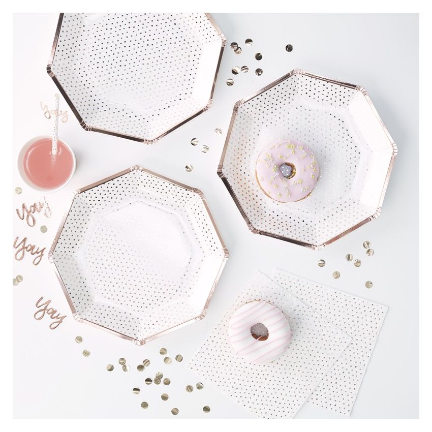 Ginger Ray - Partyteller Rose Gold Spotty