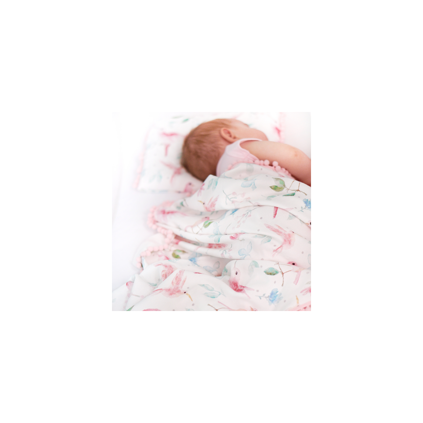Maylily - PomPom Swaddledecke Paradise Birds