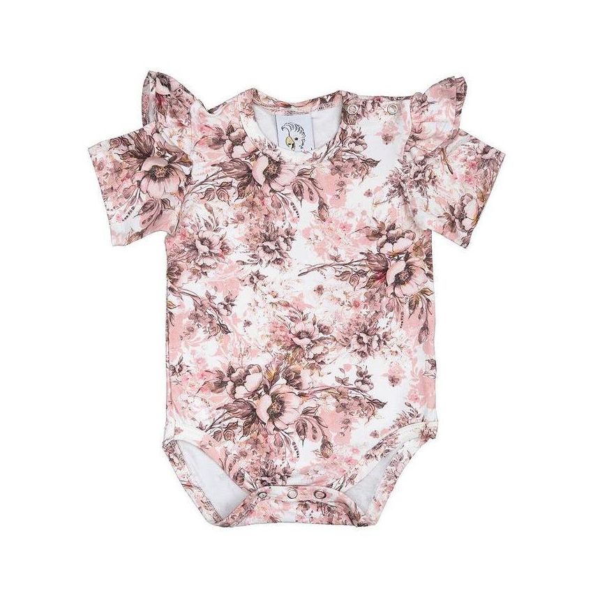 Hey Popinjay! - Body mit Rüschchen Poppies Kurz