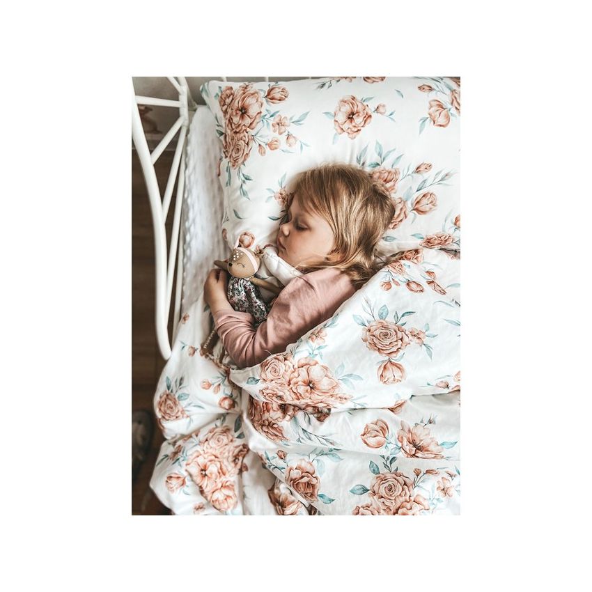 Qbana Mama - Bettdeckenset mit Kissen gefüttert XL Bloom Revival