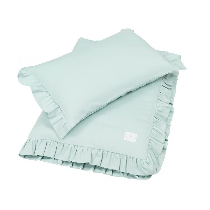 Cotton & Sweets - Bettwäsche Simply Glamour Silt Green gefüttert 80 x 100cm