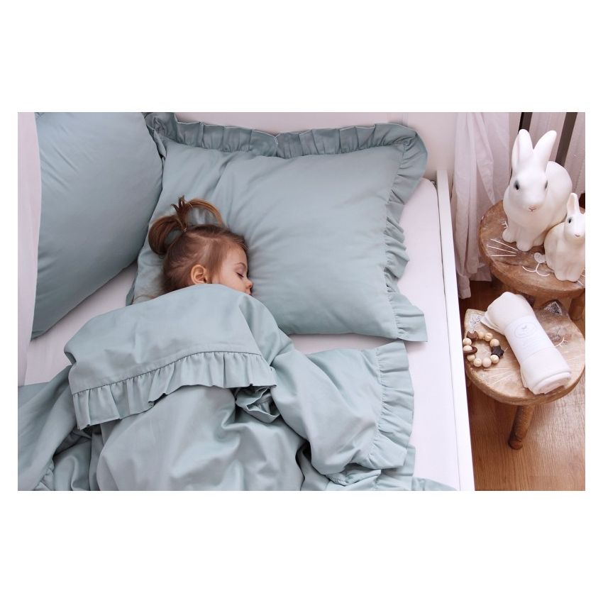 Cotton & Sweets - Bettwäsche Simply Glamour Silt Green gefüttert 80 x 100cm