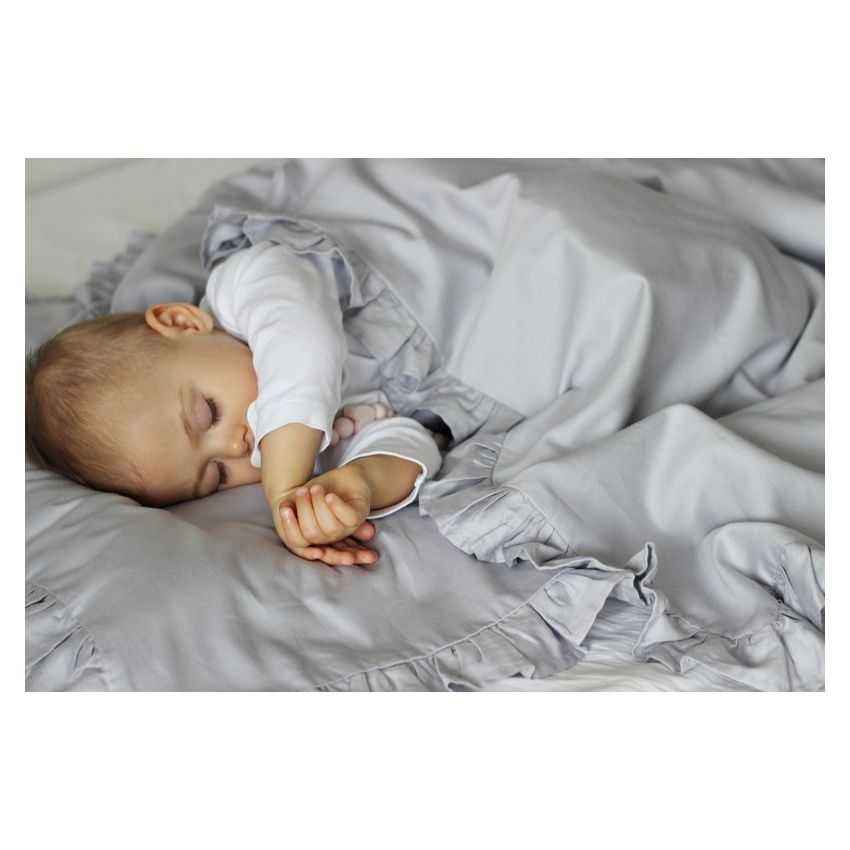 Cotton & Sweets - Bettwäsche Simply Glamour grau gefüttert 80 x 100cm