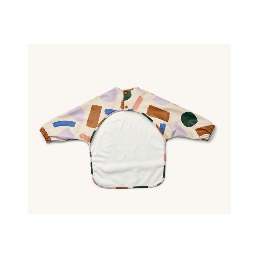 LIEWOOD - Merle Lätzchen Langarm Paint Stroke Sandy