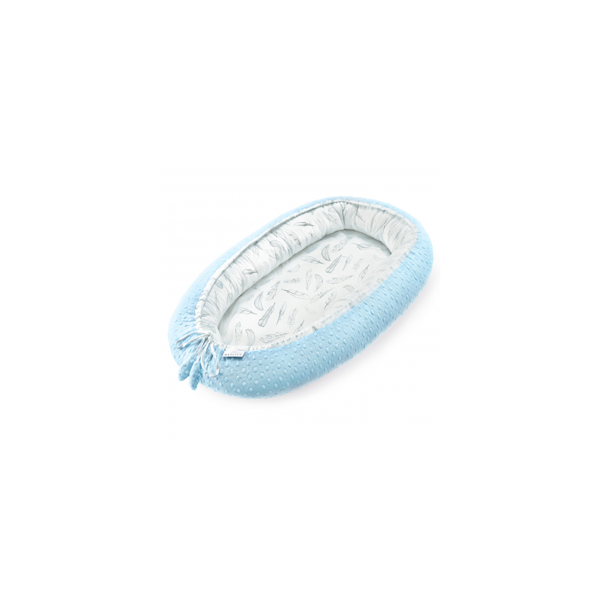 Maylily - Babynest Premium Luxe Heavenly Feathers Light Blue