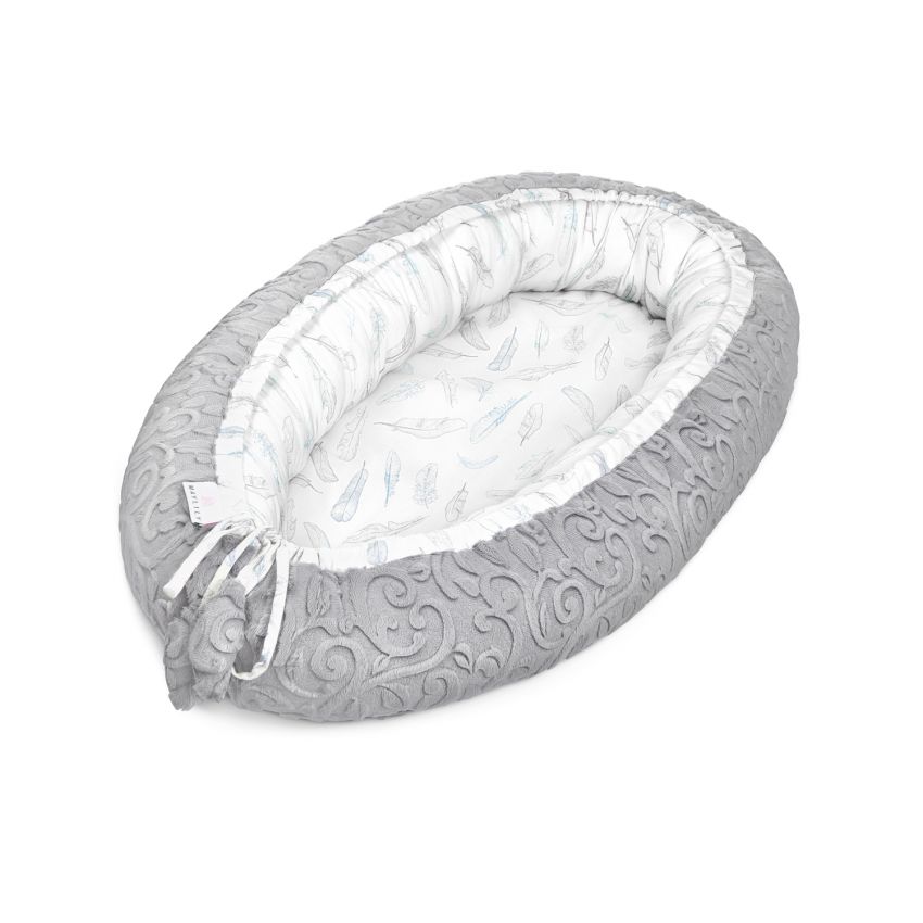Maylily - Babynest Premium Luxe Heavenly Feathers Grey