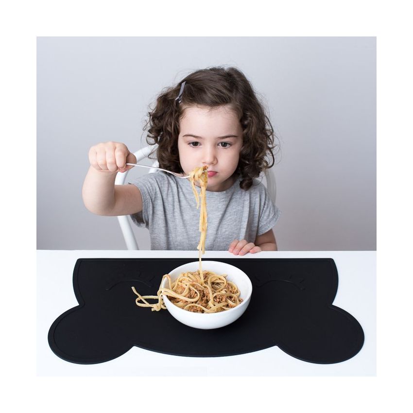 we might be tiny - Silikon Tischset Bär Pure Black