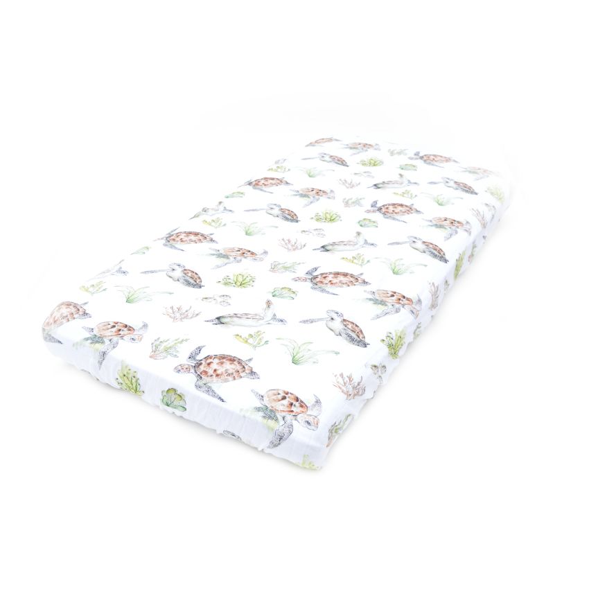 Qbana Mama - Spannbetttuch Pazifik Schildkröte