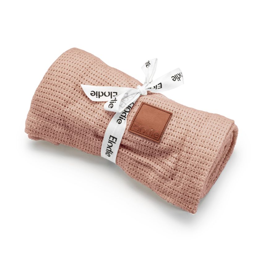 Elodie  - Sommer Strickdecke Cellular Powder Pink