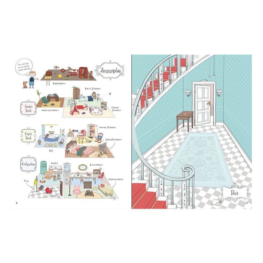 Usborne Verlag - Mein Stickerbuch: Im Puppenhaus