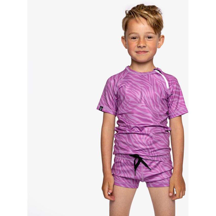 Beach & Bandits - UV Badeshirt Purple Shade Tiger