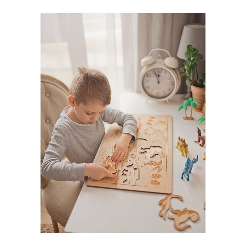 Stuka Puka - Holz Puzzle Dinowelt (deutsch)