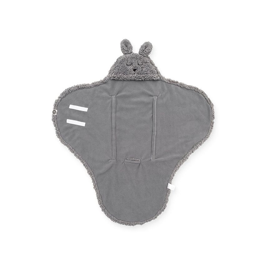 Jollein - Kuschelwrap Plüsch Bunny Storm Grey