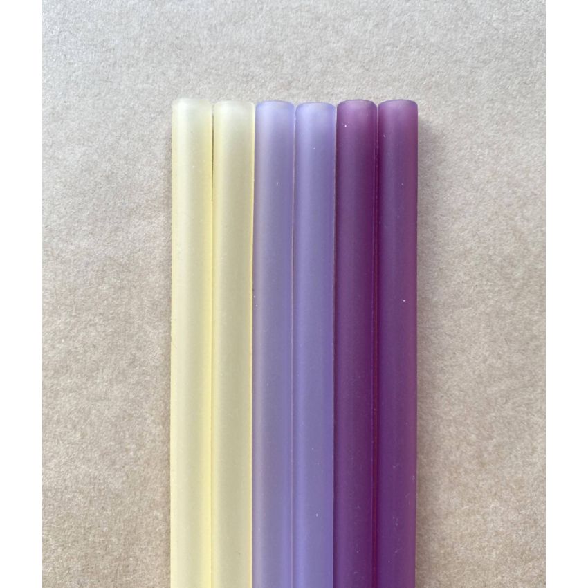 Lille Vilde - Silikon Trinkhalme EXTRALANG Set Lilac