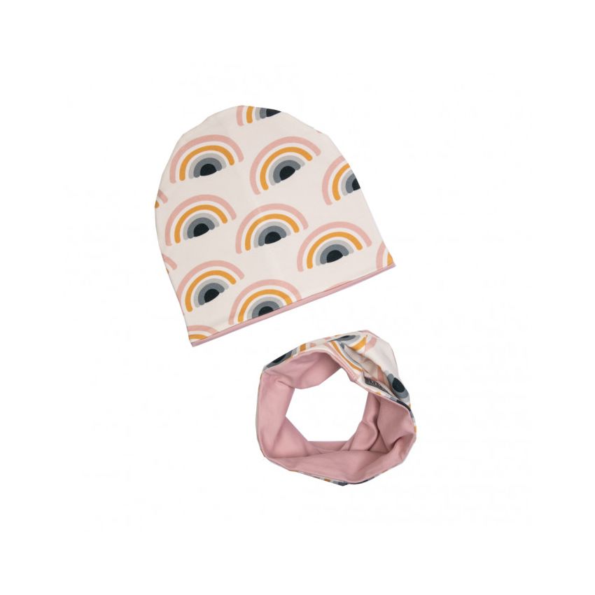Ul & Ka - Beanie & Schal Set Rainbow