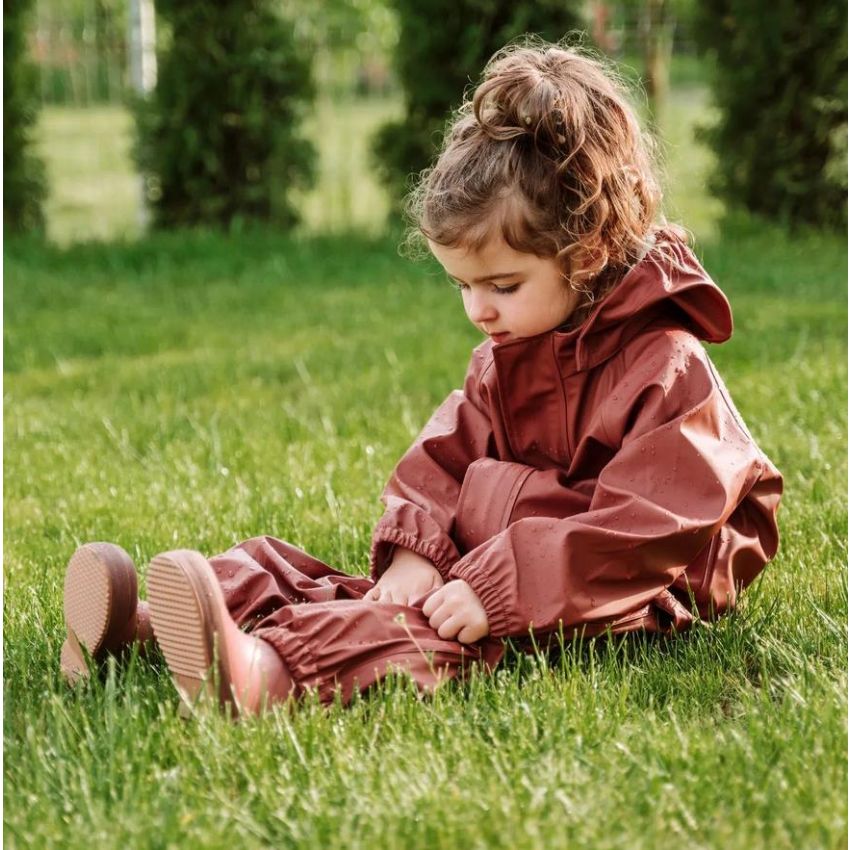 nuuroo - Regenbekleidungsset Mini Carla Mahogany