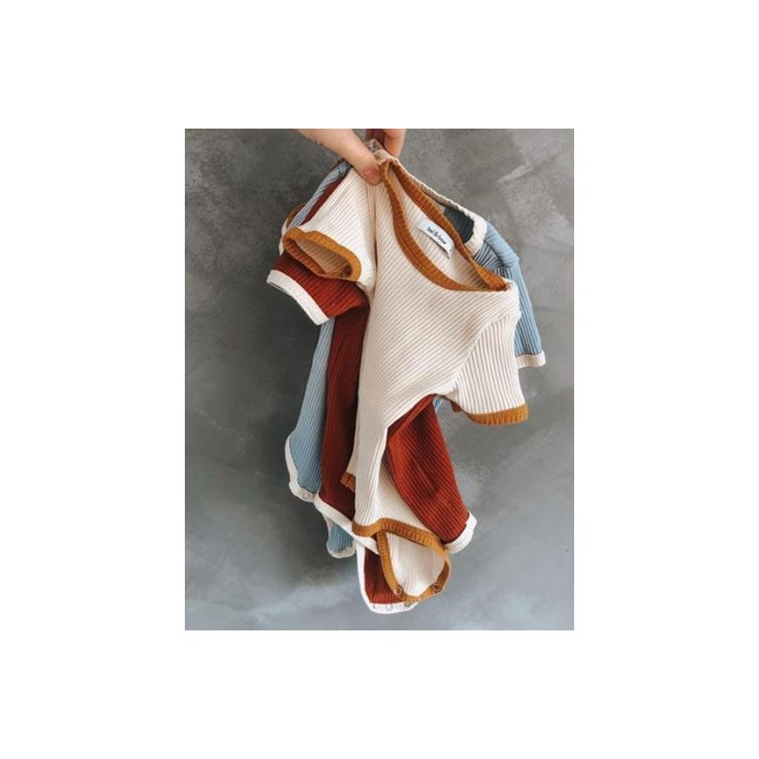 bel&bow - Ribbed Retro Ringer Body Mustard