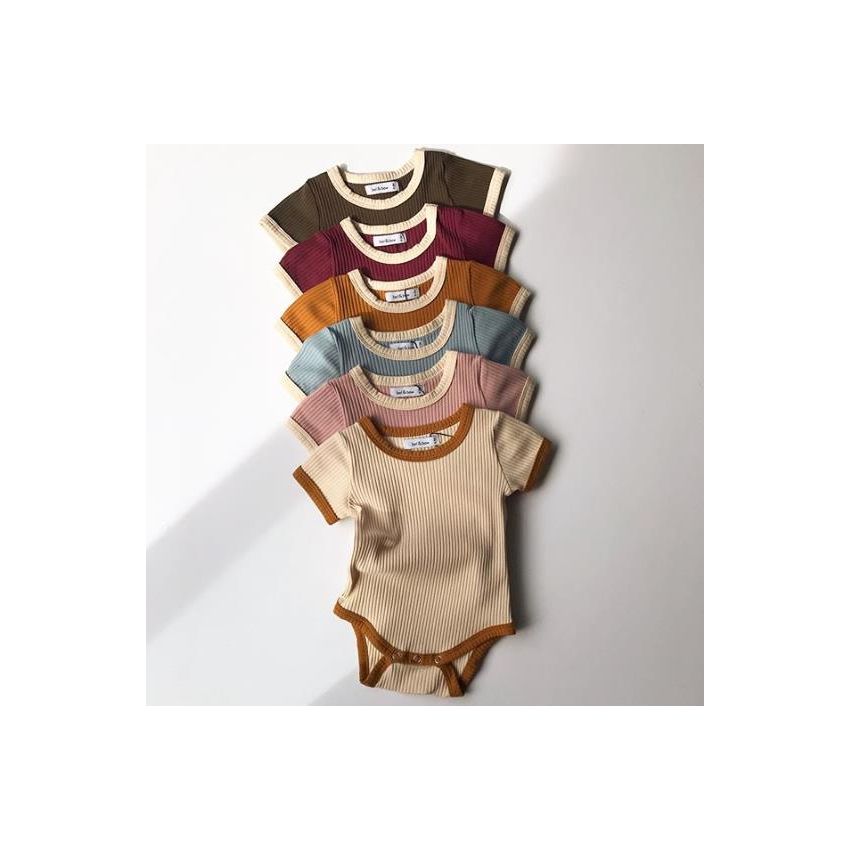 bel&bow - Ribbed Retro Ringer Body Mustard