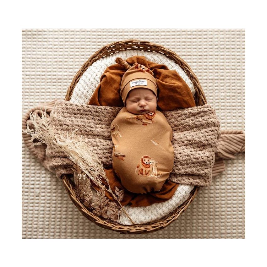 Snuggle Hunny - Löwe Mustard Snuggle Puck- Sack mit Beanie
